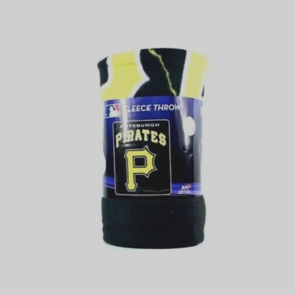 Pittsburgh Pirates Blanket Fleece Throw Lightweight W/Team Logo MLB Licensed New